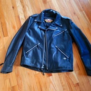 Harley davidson large leather jacket